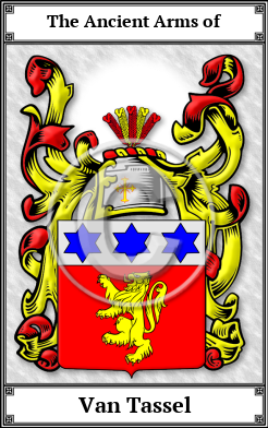 Van Tassel Family Crest Download (JPG)  Book Plated - 150 DPI